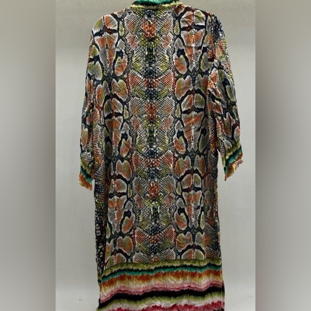 Anthropologie Blank London Colorful Snake Patterned Kimono Duster, one size NWT - Picture 3 of 7